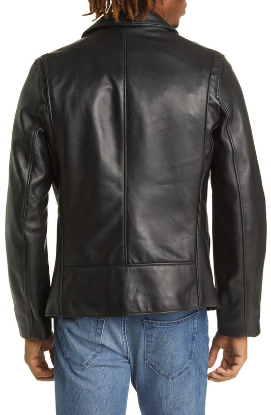 Men's Waxy Leather Delivery Jacket Schott NYC