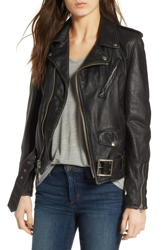 Boyfriend Leather Jacket Schott NYC