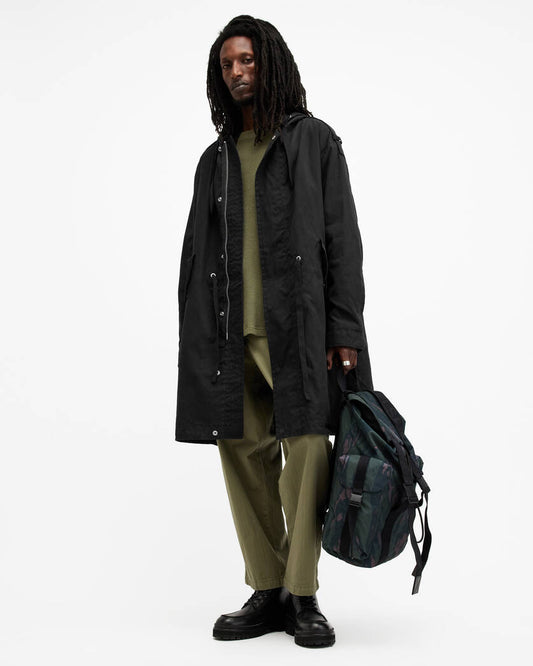 Birdman Hooded Oversized Parka Coat All Saints