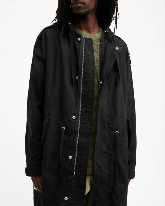 Birdman Hooded Oversized Parka Coat All Saints