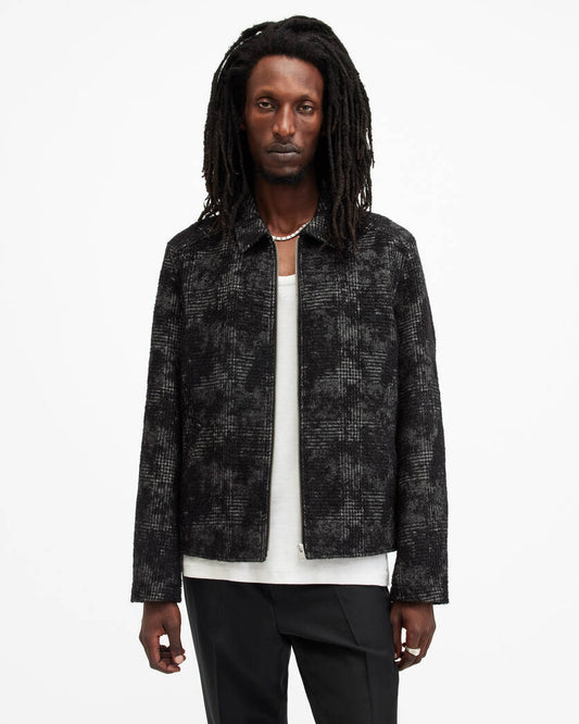 Keller Checked Jacquard Jacket All saints