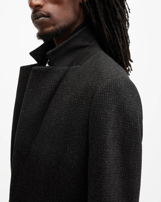 Wixx Tailored Brushed Wool Blend Coat All saints