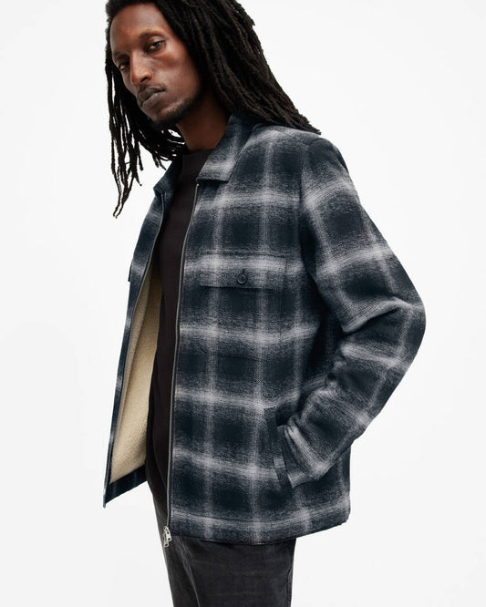 Marley Brushed Checked Jacket Allsaints