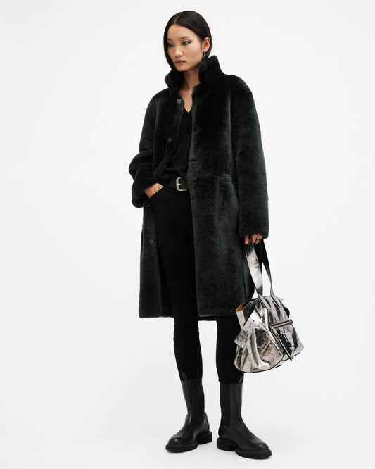 Serra 2-In-1 Reversible Shearling Coat Allsaints