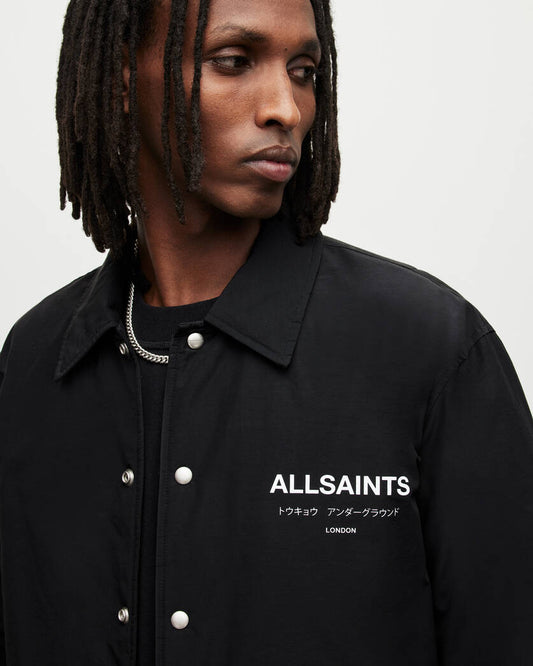 Underground Logo Coach Jacket Allsaints