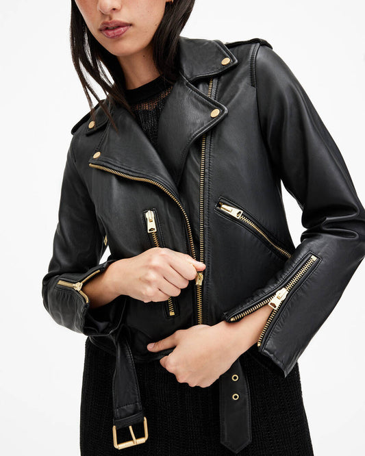 Balfern Leather Biker Jacket Allsaints