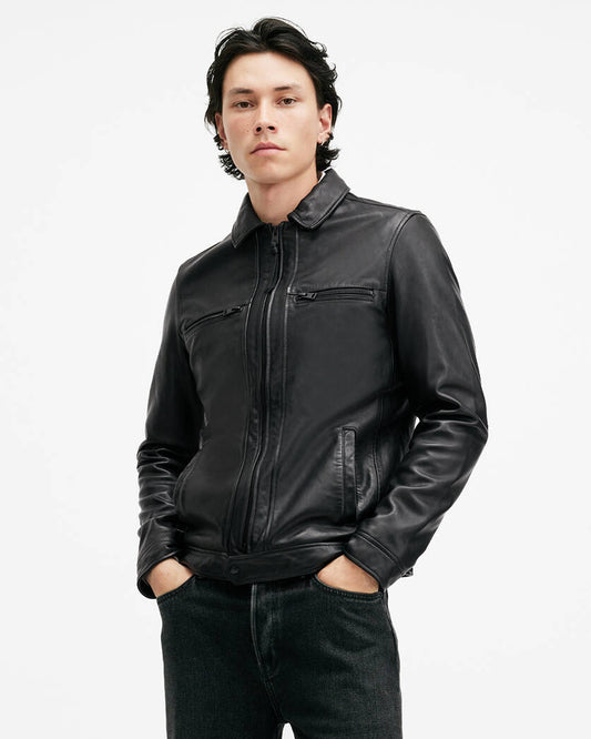 Luck Leather Jacket Allsaints