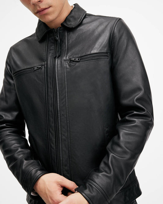 Luck Leather Jacket Allsaints