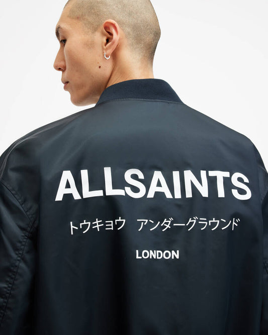 Underground Relaxed Fit Bomber Jacket Allsaints