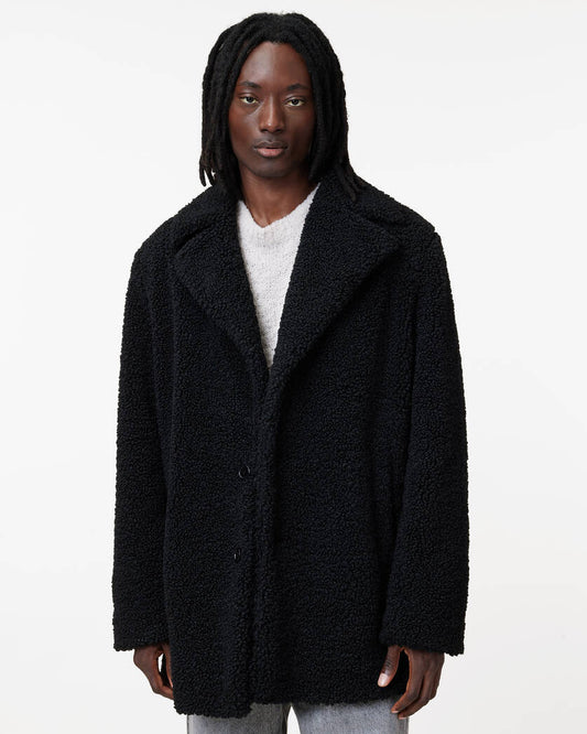 Driscole Faux Sherpa Relaxed Fit Coat Allsaints