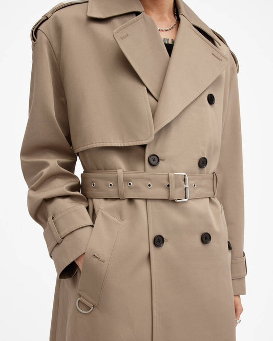 Spencer Oversized Trench Coat Allsaints