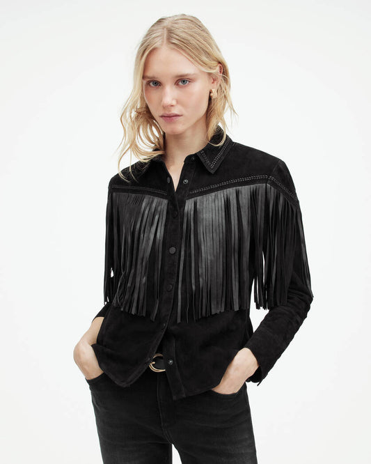 Cleo Western Suede Jacket